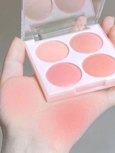 HeroOrange 2023 Mới Phấn Má Hồng 4 Màu Nổi Bật Đường Viền Phấn Mắt Ba Trong Một Bảng Phấn Má Hồng Màu Đá Mặt Trời Bảng Trang Điểm Nữ