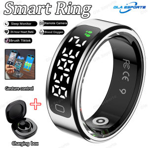 R11 Smart Ring with Display Screen and Touch Zikr Tasbih Counter With Charging Box Health Manager5ATM Waterproof For Android