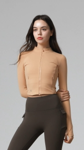 XEXYMIX Slim Fit Crop Zip-Up Jacket Olahraga Wanita - XJ0114F