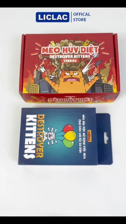 Bài MÈO HỦY DIỆT HỘP CỨNG Full Cơ Bản + Mở Rộng giấy cứng cán màng ...