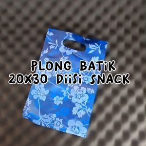 Plastik Plong 20x30 Motif Batik isi 100 Kantong HD Bungkus Paket Online Shop Packing Olshop