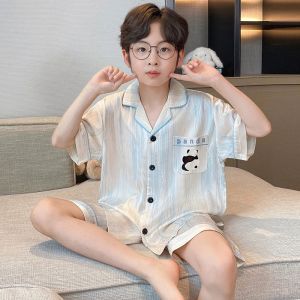 SHAPRA | Cartoon Print Summer Short Sleeve Loose Pajama Set