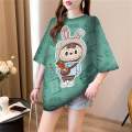 KAOS OVERSIZE LABUBU / BAJU LABUBU WANITA VIRAL / BAJU KAOS LABUBU VIRAL. 