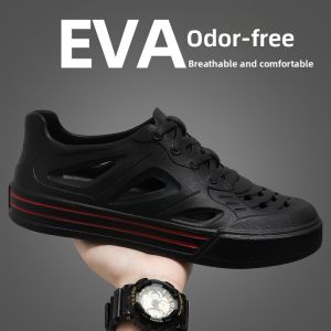 Outdoor Driving Hole Hole Shoes Mens 2025 New Anti-Slip Deodorant Summer Wear Resistant Stream Sports Breathable Slippers