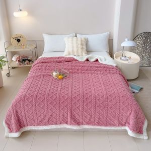 Dày Kim Cương Chăn nhung Mềm Ấm Chăn điều hòa không khí Sofa TV Ném Chăn S/Nữ Hoàng/King size