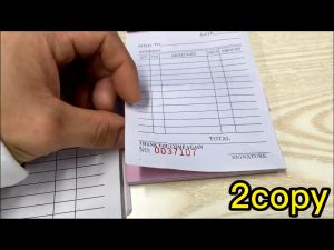 Receipt Wholesale Resibo Carbonized Receipt With Carbon Paper Receipt
