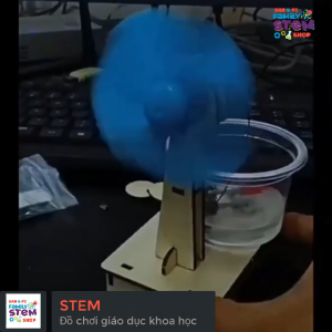 Stem Hot - Mô hình Quạt Điện bằng dung dịch nước muối. Bộ đồ chơi lắp ráp giáo dục khoa học sáng tạo cho trẻ. stemsanpi