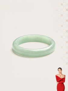 High-end Jade Bangle Female A-class Wide Round