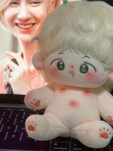 Wang Yibo 40cm Cotton Vải Bông Doll Boy Bé Gái Đồ Chơi Sang Trọng Có Bộ Xương Quà Tặng Cho Bé Gái S Cotton Vải Bông Búp Bê Từ Người Nổi Tiếng Trắng Peony Attributes