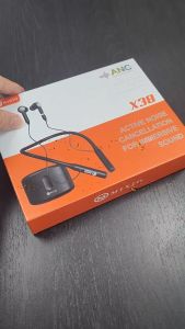 MIXIO X38 Neckband TWS 2 In 1 ANC ENC Super Bass Headset Bluetooth Nirkabel Penghilang Kebisingan Automatis Earphone Stereo Olahraga With Charging Box
