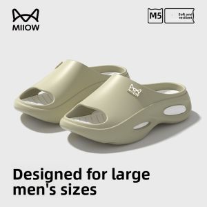 Miiow | Large Size Mens Slippers Indoor Outdoor Wearable Summer New Style Thick Bottom Special Size Sandals Comfortable EVA Material