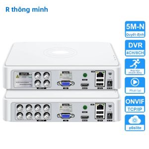 Đầu Ghi Hình CCTV DVR 4 Kênh/8 Kênh Lai 5MP-N Tích Hợp Âm Thanh Hỗ Trợ P2P Đồng Trục IP Phát Hiện Chuyển Động Người Cho Camera An Ninh
