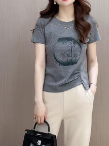 HUAXUNRAN | Printed Loose T-shirt for Women