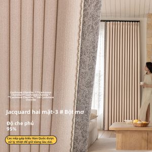 Nature Wind Sunshine | Rèm Cản Sáng Chống Nóng Đôi Mặt Bằng Chenille Dày Cao Cấp Pháp