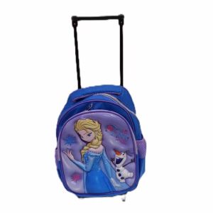 12 inches Cartoon Character School Trolley Backpack Bag Childrens Kids Boys Girls Double Compartments