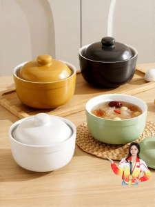 DEMING | Ceramic Food-grade Steaming Pot With Lid