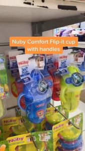 Nuby Comfort 360 Plus Flip It Straw Botol Minum Sedotan Bebas Posisi 270ml
