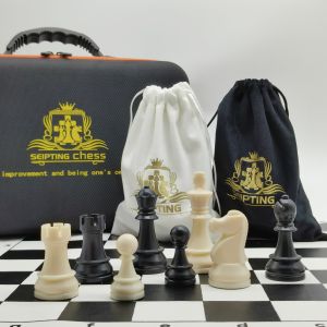 Seipting Qinba High-End International Chess Set Portable Competition Primary School Student Chessboard Increased Chess Chess