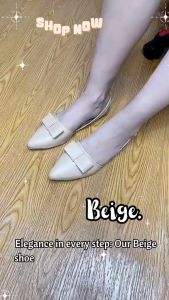 Best Casual Pointed Sandals with Ribbon Design & Leather Flat Sandals