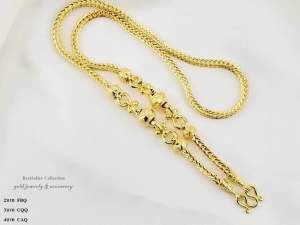 สร้อยคอหุ้มทองคำแท้หนาพิเศษเกรดพรีเมี่ยม นน. 3 บาท ยาว 20 นิ้ว