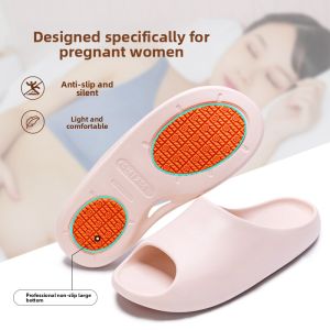 MONLEYTA | Non-Slip Indoor Slippers For Pregnant Women And Elderly Men Summer Quiet Odorless Bathroom Home Use Slippers Anti-Slip EVA Material