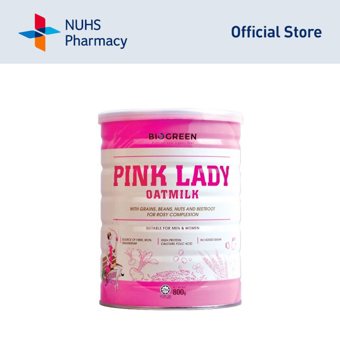 Biogreen No Sugar Added Pink Lady Oatmilk Powder 800g [NUHS Pharmacy ...
