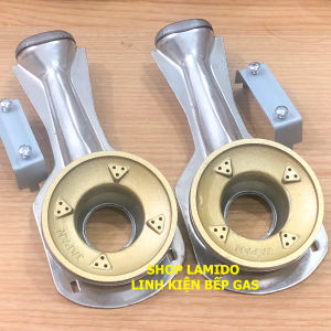 Điếu inox bếp gas FUJISHI + Họng Đầu Đốt chia lửa Sen NHÔM N78-S1 - ( Kèm Bass gắn + Vít) - [ PHỤ KIỆN BẾP GA ]