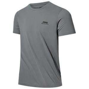 Jeep | Jeep Mens Quick Dry Shirt Thin Short Sleeve Breathable Outdoor Sports Running Top UPF50+ Cool Sensation Summer Fashion