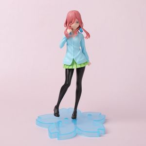 Bandai | Five Equal Parts of Flower Marriage 18cm Animation Typical Quintuplet Figure School Uniform Nakano Model Static Toy Ornaments