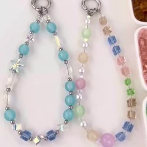10-20Pcs 6/8mm Colorful Transparent Glass 3D Cube Beads Loose Spacer Beads for Handmade Jewelry DIY Bracelet Phone Chain Pendant