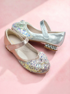 Belle | Fashion New Autumn Crystal Heeled Single Shoes for Little Girls