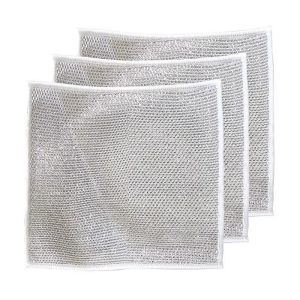 CHUSHE | Kitchen Cleaning Scrubbing Dish Cloth Metal Wire