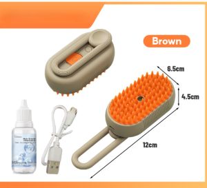 3 trong 1 mèo Bàn là hơi nước Lược Chải Lông Chó bàn chải cho mèo cưng cho mèo massage Lược chải lông thú cưng tẩy lông