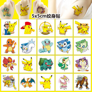 Pokemon Cartoon Temporary Tattoos for Hands Waterproof Tattoo Stickers Art Birthday Gift 20Pcs