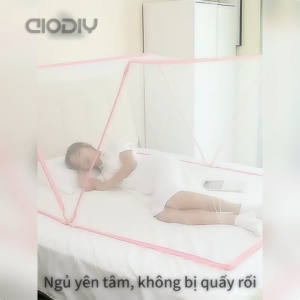 Màn chống muỗi khung vuông tự động gập gọn thông minh AIODIY – Di động tiện dụng phù hợp cho mọi gia đình tháo lắp dễ dàng.