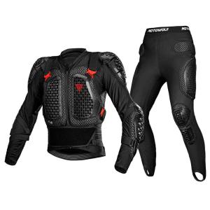 Motowolf | All-Season Motorcycle Crash Protection Full Body Hard Shell Armor Jacket