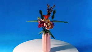 DIY Building Block Lighting   Compatible with  10280 Bouquet Building Blocks Light Preserved Fresh Flower Rose Ornaments Remote Control Light