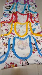 12pcs/6pairs White Character Terno for Girls Racerback Sando and Shorts