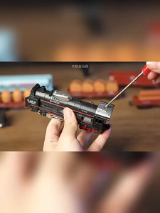 Electric Train Track Set Simulation Locomotive Kids Toys High Speed Railway Model Classic Collection Mainan Budak Lelaki