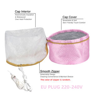 Afdeal | Hair Steamer Cap 220V Electric Heat Cap for Deep Conditioning Hot Oil Hair Mask Repair Damaged Hair Reduce Frizz Split Ends Home