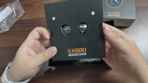 SODLK GX680 Earphones Wired Earphones With Dual 10mm Dynamic Drivers Adjustable Custom HIFI Stereo