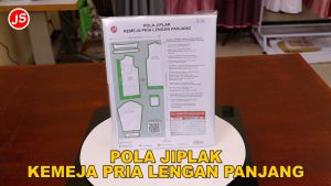 Pola Jiplak Kemeja Pria Dewasa Lengan Panjang 9 in 1 Pola Baju Jamblang Store [ Bukan Pakaian ]