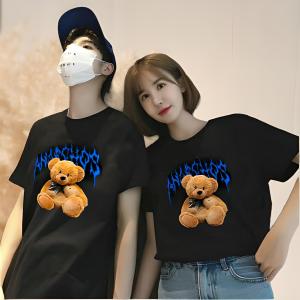 Special Promo Kaos Couple kembar dengan pasangan motif bonekan viral 48rb dapat 2pcs
