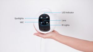 (Giá Sốc) Camera Wifi EZVIZ H8 Pro 5MP 3K H8 Pro 3MP 2K - Màu Bang Đêm Xoay 360 độ Đàm Thoại 2 Chiều - Bảo Hành 24th