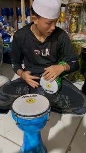 Termurah Calti Dumbuk Pinggang Darbuka Anak Kecil Mika 6 inch Warna Hitam Suara Standar