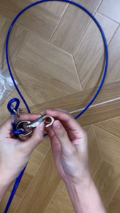 Maiyilai 3M สแตนเลส สายจูงสุนัข เชือกลวดสำหรับสัตว์เลี้ยง โซ่จูงสุนัข เชือกลากจูง สายจูง สุนัข ใหญ่ แข็งแรง ยาว โซ่หมา