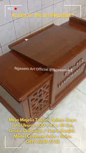 MEJA MAJELIS MIMBAR MASJID - ALMARI KANAN KIRI