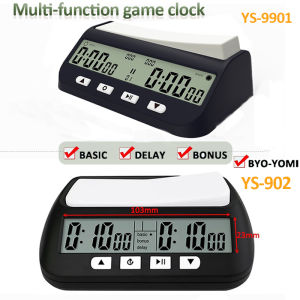 YS9901/YS902 Professional Chess Timekeeper Chess Digital Clock Multi-functional Digital Count Up/Down Precision Game Stopwatch