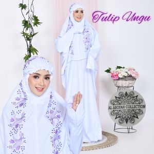 Mukenah Terusan dewasa tulip Lajuran Langsungan Rukuh Bordir Dewasa Murah Katun Micro Premium Al Arofah Collection