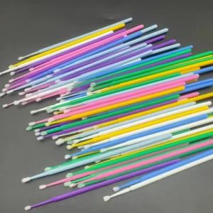 100PCS Crystal Micro Brush Disposable Lashes Removing Swab Mascara Wands Applicator Eyelash Extension Brushes Makeup Tools C501